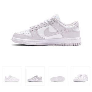 Like new Nike low dunk light violet sneakers size 9 US, UK 6.5, EUR 40.5 GUC